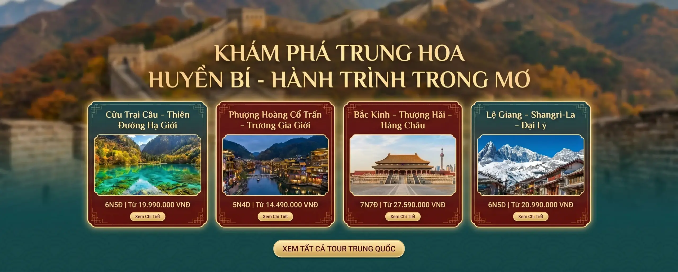 Khám phá trung hoa huyền bí - hành trình trong mơ