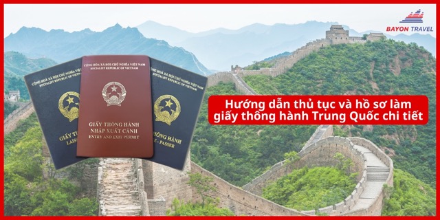 hướng dẫn thủ tục hồ sơ làm giấy thông hành trung quốc