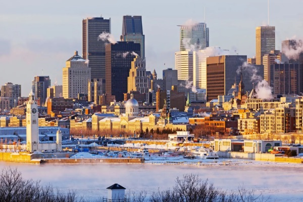 thành phố montreal mùa đông canada